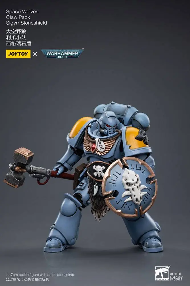 Warhammer 40k Figurka Akcji 1/18 Space Wolves Claw Pack Sigyrr Stoneshield 12 cm zdjęcie produktu