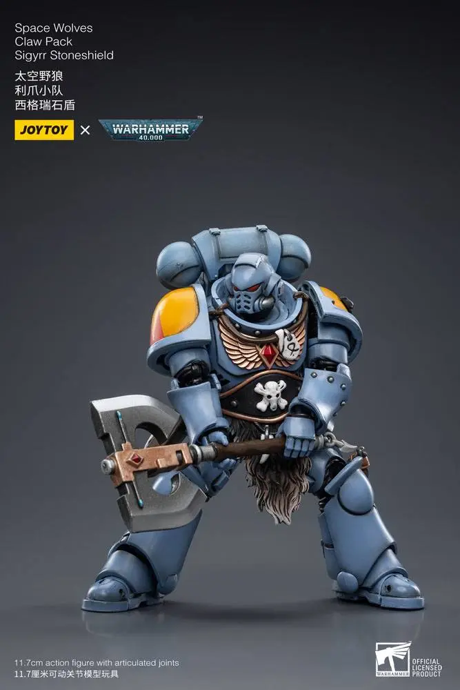 Warhammer 40k Figurka Akcji 1/18 Space Wolves Claw Pack Sigyrr Stoneshield 12 cm zdjęcie produktu