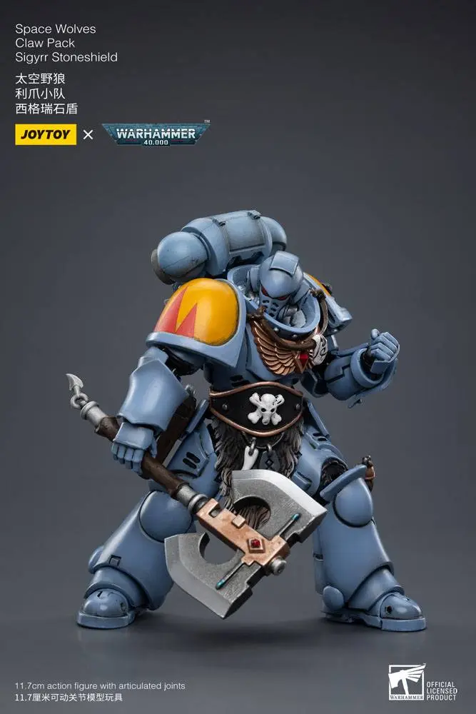 Warhammer 40k Figurka Akcji 1/18 Space Wolves Claw Pack Sigyrr Stoneshield 12 cm zdjęcie produktu