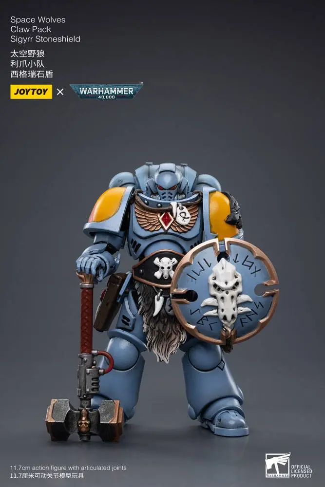 Warhammer 40k Figurka Akcji 1/18 Space Wolves Claw Pack Sigyrr Stoneshield 12 cm zdjęcie produktu