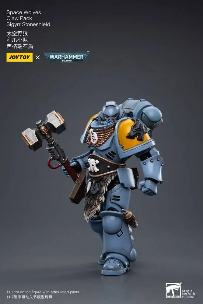 Warhammer 40k Figurka Akcji 1/18 Space Wolves Claw Pack Sigyrr Stoneshield 12 cm zdjęcie produktu