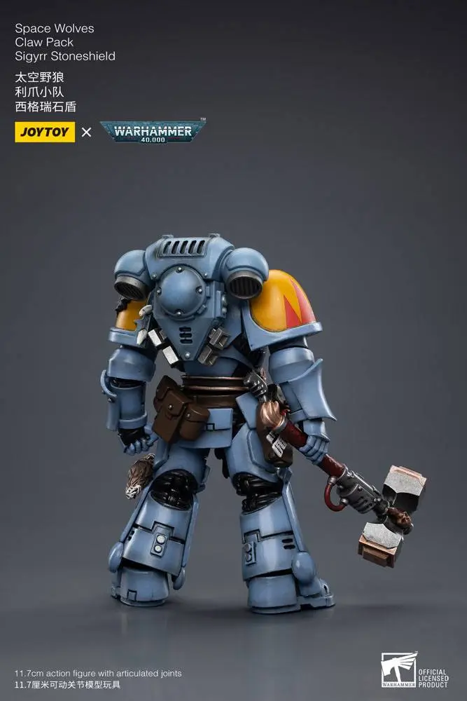 Warhammer 40k Figurka Akcji 1/18 Space Wolves Claw Pack Sigyrr Stoneshield 12 cm zdjęcie produktu