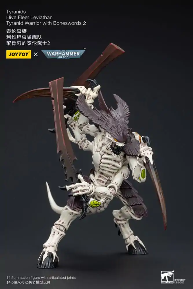 Warhammer 40k Figurka Akcji 1/18 Tyranids Hive Fleet Leviathan Tyranid Warrior z Boneswords 2 15 cm zdjęcie produktu