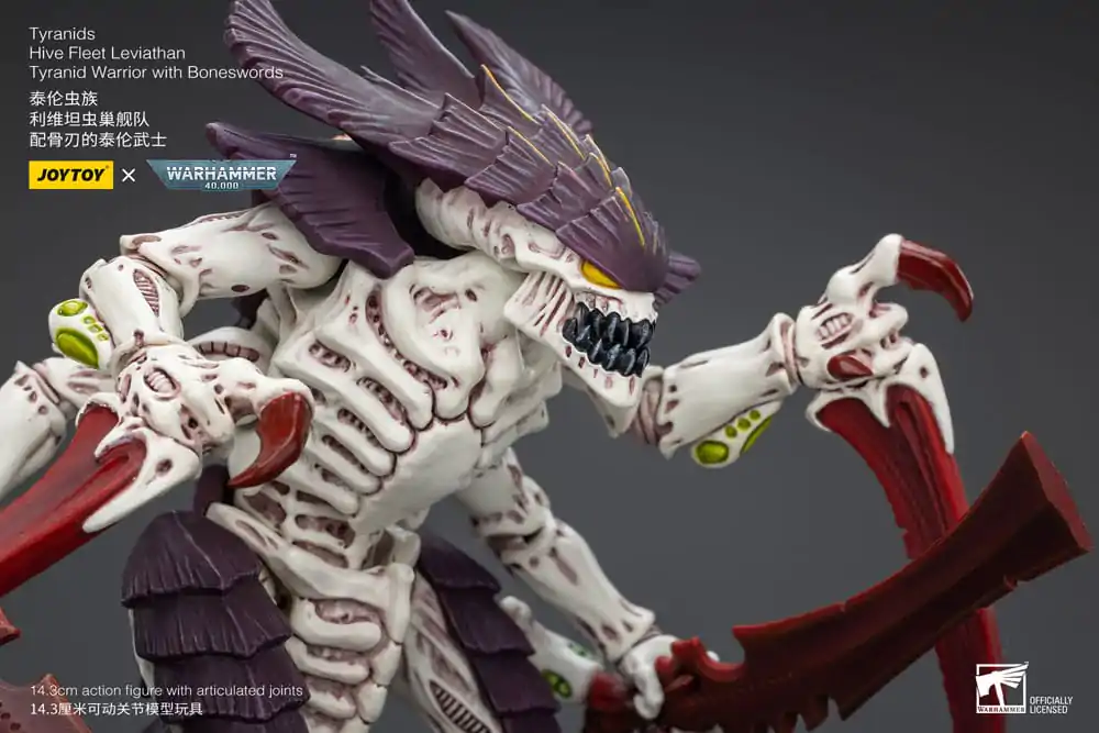 Warhammer 40k Figurka Akcji 1/18 Tyranids Hive Fleet Leviathan Tyranid Warrior z Boneswords 12 cm zdjęcie produktu