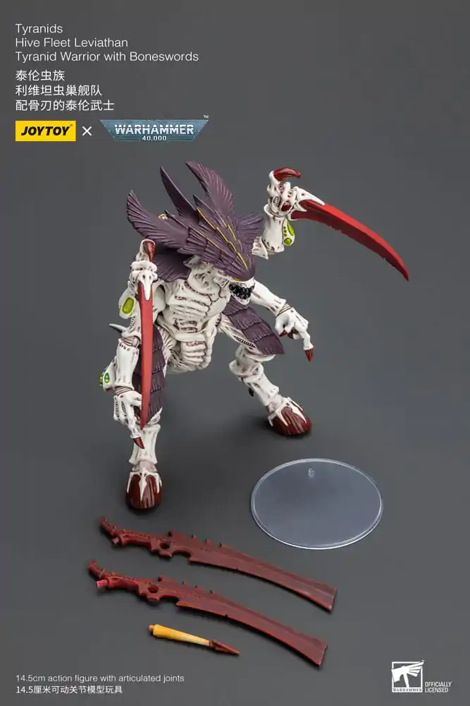 Warhammer 40k Figurka Akcji 1/18 Tyranids Hive Fleet Leviathan Tyranid Warrior z Boneswords 12 cm zdjęcie produktu