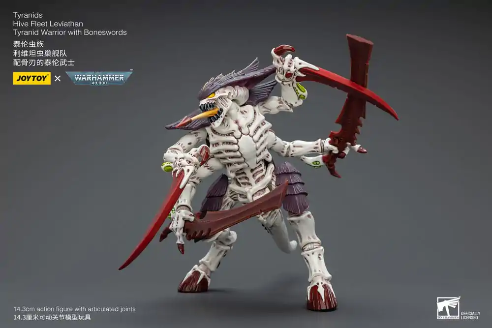Warhammer 40k Figurka Akcji 1/18 Tyranids Hive Fleet Leviathan Tyranid Warrior z Boneswords 12 cm zdjęcie produktu