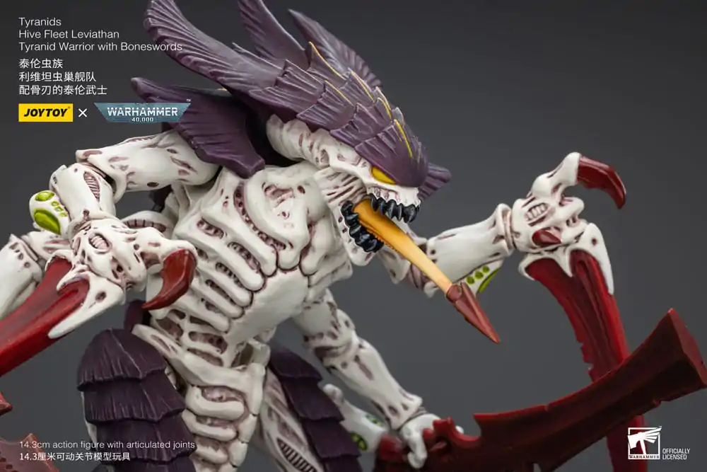 Warhammer 40k Figurka Akcji 1/18 Tyranids Hive Fleet Leviathan Tyranid Warrior z Boneswords 12 cm zdjęcie produktu