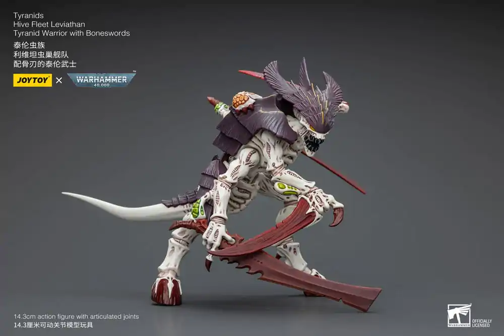 Warhammer 40k Figurka Akcji 1/18 Tyranids Hive Fleet Leviathan Tyranid Warrior z Boneswords 12 cm zdjęcie produktu