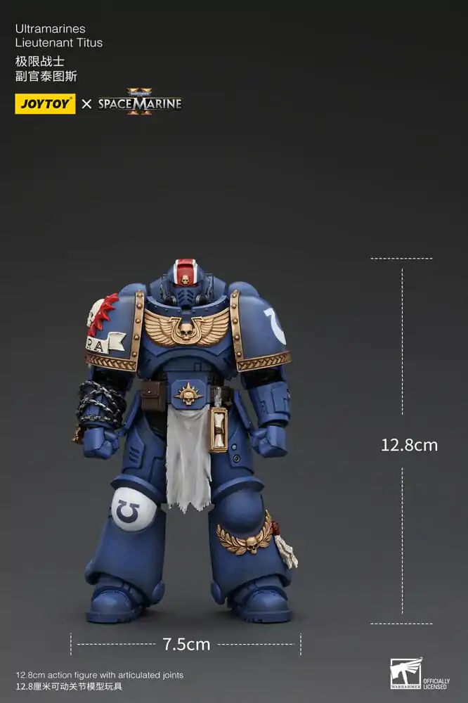 Warhammer 40k Figurka Akcji 1/18 Ultramarines Porucznik Titus 13 cm zdjęcie produktu