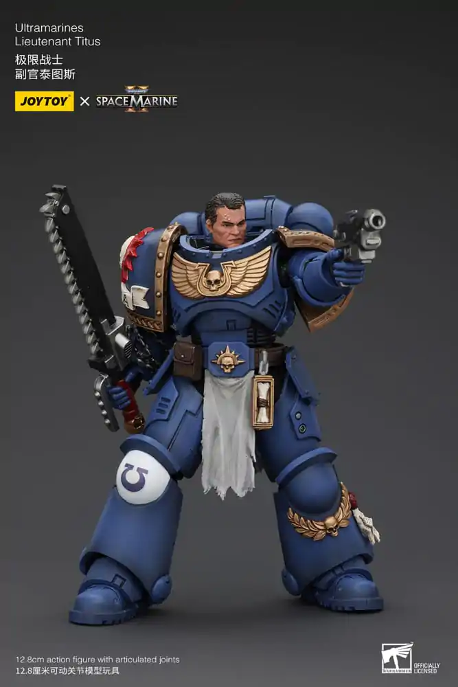 Warhammer 40k Figurka Akcji 1/18 Ultramarines Porucznik Titus 13 cm zdjęcie produktu