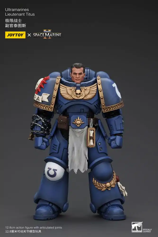 Warhammer 40k Figurka Akcji 1/18 Ultramarines Porucznik Titus 13 cm zdjęcie produktu