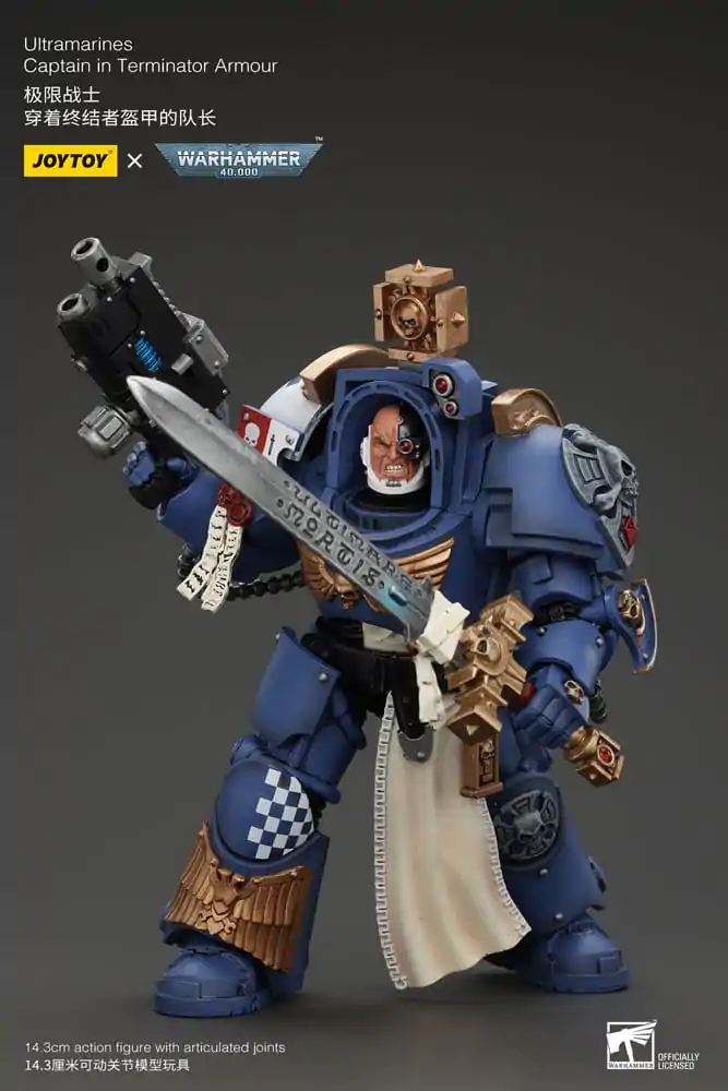 Warhammer 40k Figurka Akcji 1/18 Ultramarines Captain In Terminator Armour 14 cm zdjęcie produktu