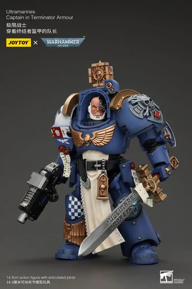 Warhammer 40k Figurka Akcji 1/18 Ultramarines Captain In Terminator Armour 14 cm zdjęcie produktu