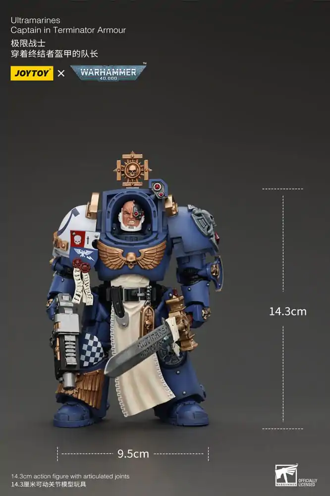 Warhammer 40k Figurka Akcji 1/18 Ultramarines Captain In Terminator Armour 14 cm zdjęcie produktu