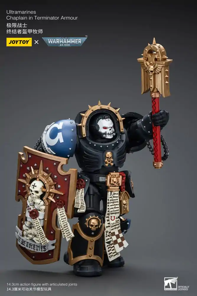 Warhammer 40k Figurka Akcji 1/18 Ultramarines Chaplain w Zbroi Terminatora 12 cm zdjęcie produktu