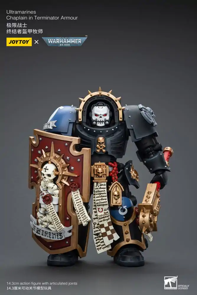 Warhammer 40k Figurka Akcji 1/18 Ultramarines Chaplain w Zbroi Terminatora 12 cm zdjęcie produktu