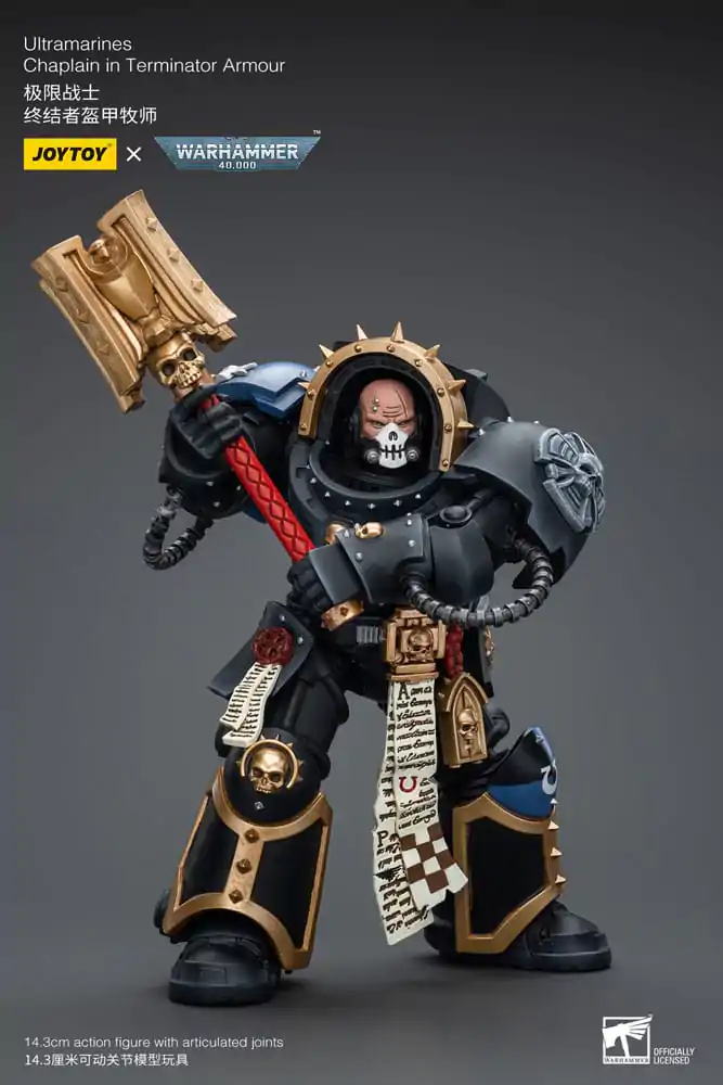 Warhammer 40k Figurka Akcji 1/18 Ultramarines Chaplain w Zbroi Terminatora 12 cm zdjęcie produktu