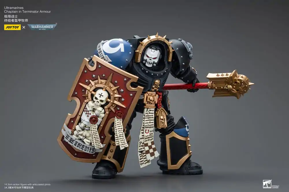 Warhammer 40k Figurka Akcji 1/18 Ultramarines Chaplain w Zbroi Terminatora 12 cm zdjęcie produktu