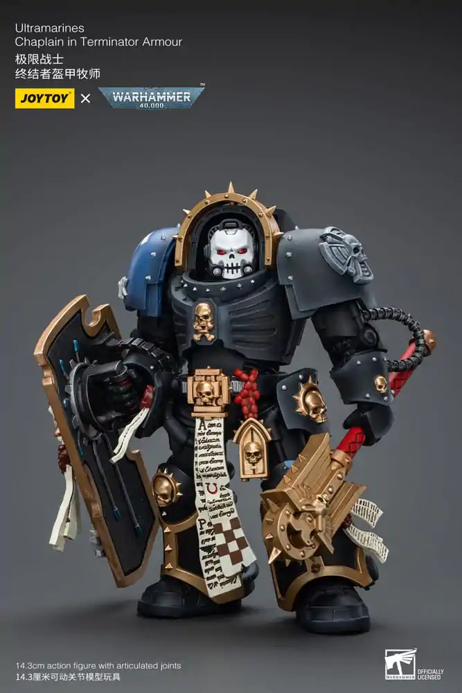 Warhammer 40k Figurka Akcji 1/18 Ultramarines Chaplain w Zbroi Terminatora 12 cm zdjęcie produktu