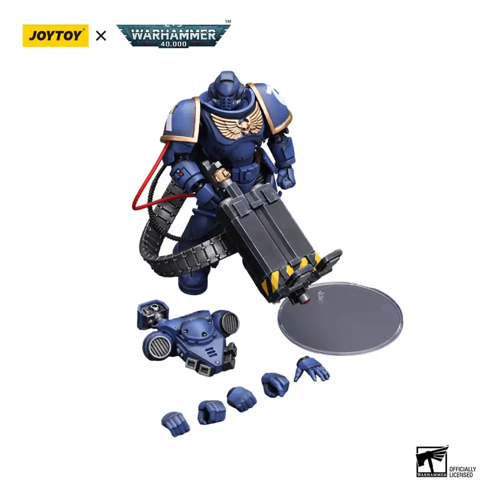 Warhammer 40k Figurka Akcji 1/18 Ultramarines Desolation Marine z Castellan Launcher (Superkrak) 12 cm zdjęcie produktu