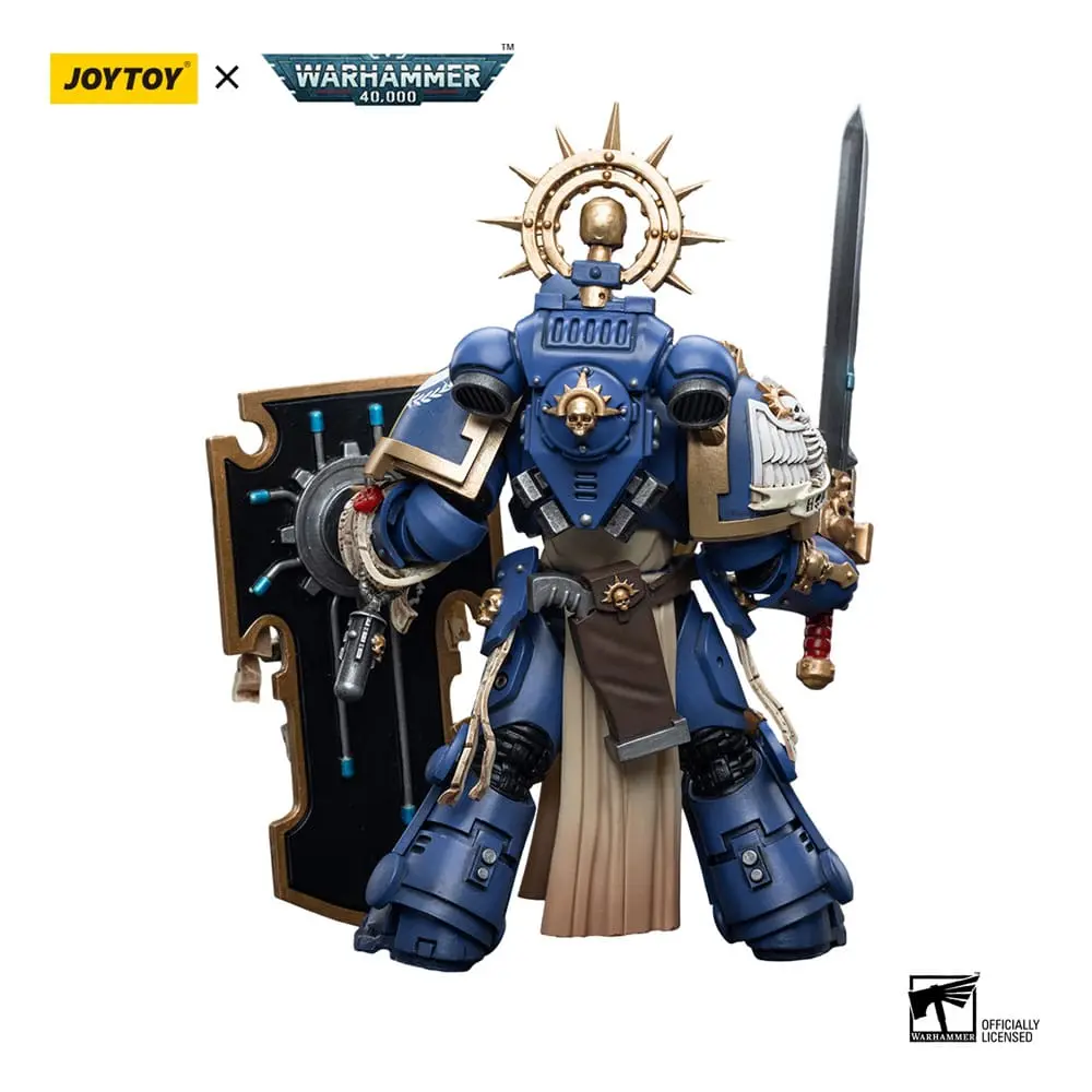 Warhammer 40k Figurka Akcji 1/18 Ultramarines Primaris Captain z Reliktową Tarczą i Mieczem Energetycznym 12 cm zdjęcie produktu