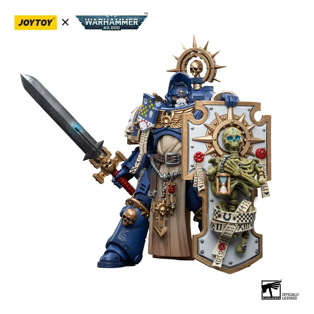 Warhammer 40k Figurka Akcji 1/18 Ultramarines Primaris Captain z Reliktową Tarczą i Mieczem Energetycznym 12 cm zdjęcie produktu