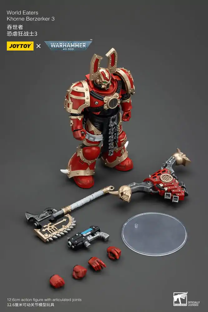 Figurka akcji Warhammer 40k 1/18 World Eaters Khorne Berzerker 3 13 cm zdjęcie produktu