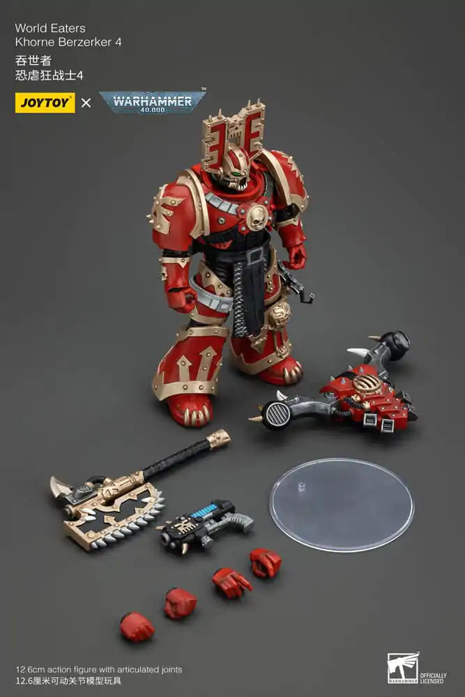 Figurka Akcji Warhammer 40k 1/18 World Eaters Khorne Berzerker 4 13 cm zdjęcie produktu