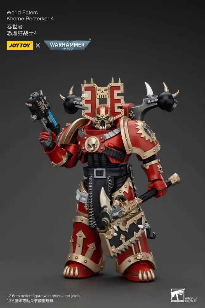 Figurka Akcji Warhammer 40k 1/18 World Eaters Khorne Berzerker 4 13 cm zdjęcie produktu