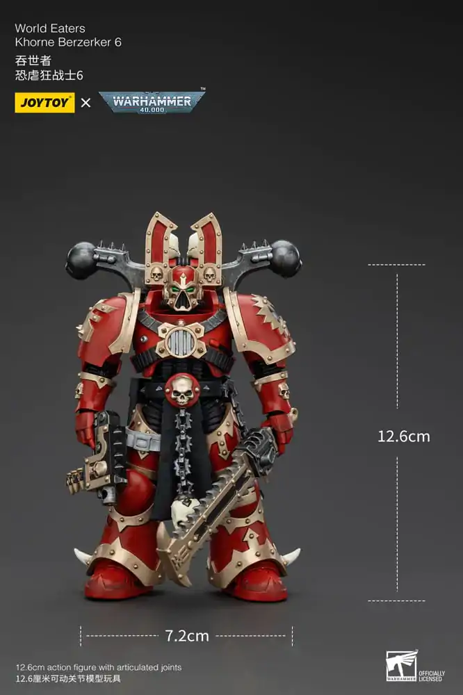 Warhammer 40k Figurka Akcji 1/18 World Eaters Khorne Berzerker 6 13 cm zdjęcie produktu