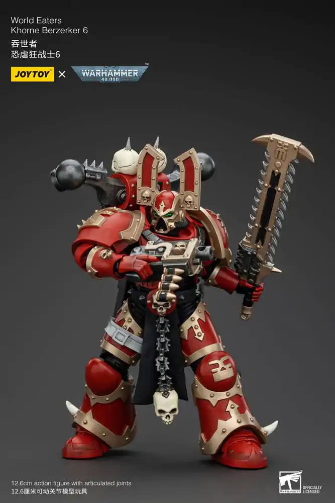 Warhammer 40k Figurka Akcji 1/18 World Eaters Khorne Berzerker 6 13 cm zdjęcie produktu