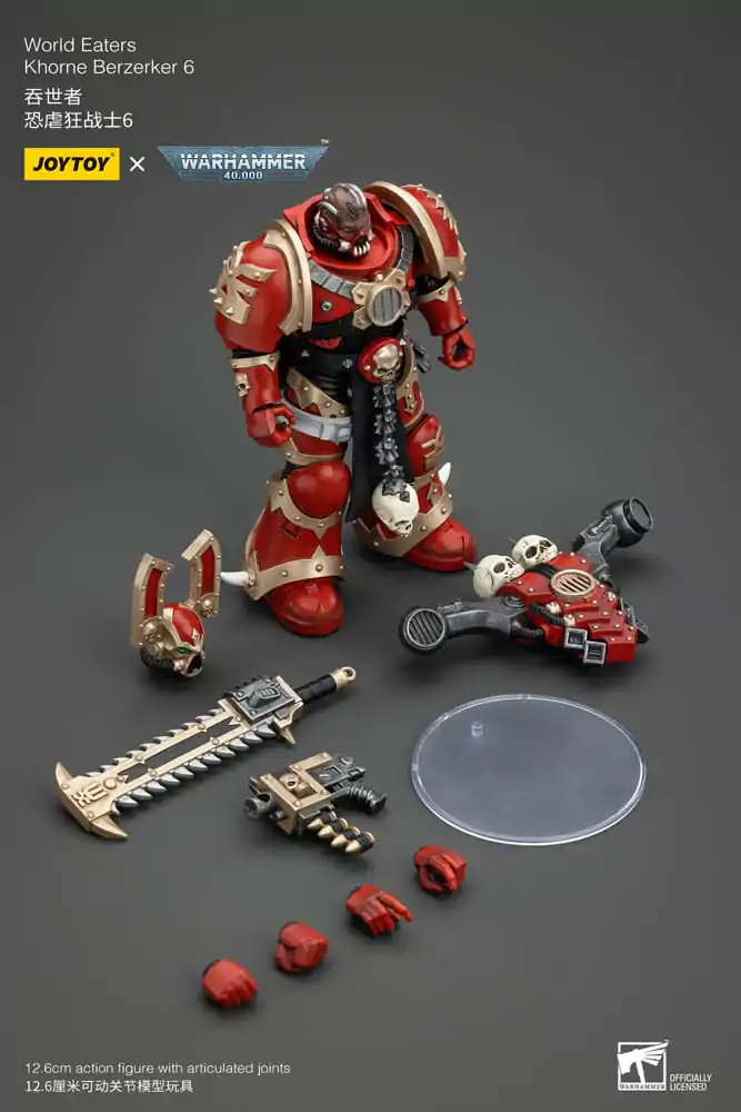 Warhammer 40k Figurka Akcji 1/18 World Eaters Khorne Berzerker 6 13 cm zdjęcie produktu