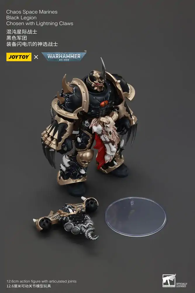 Warhammer 40k Figurka Akcji Chaos Space Marines Black Legion Chosen z Lightning Claws 20 cm zdjęcie produktu