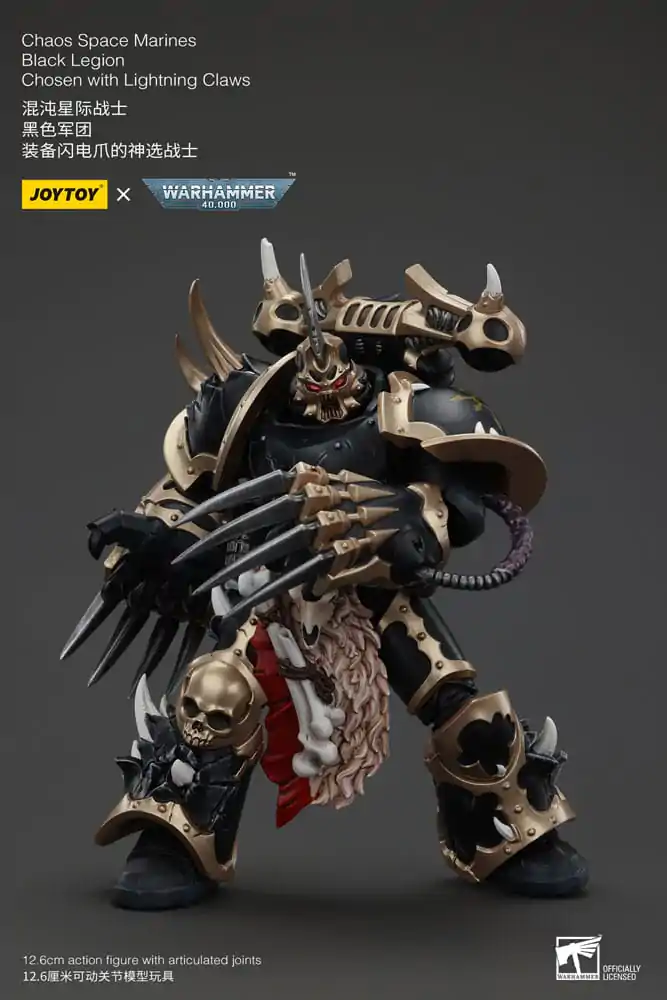 Warhammer 40k Figurka Akcji Chaos Space Marines Black Legion Chosen z Lightning Claws 20 cm zdjęcie produktu