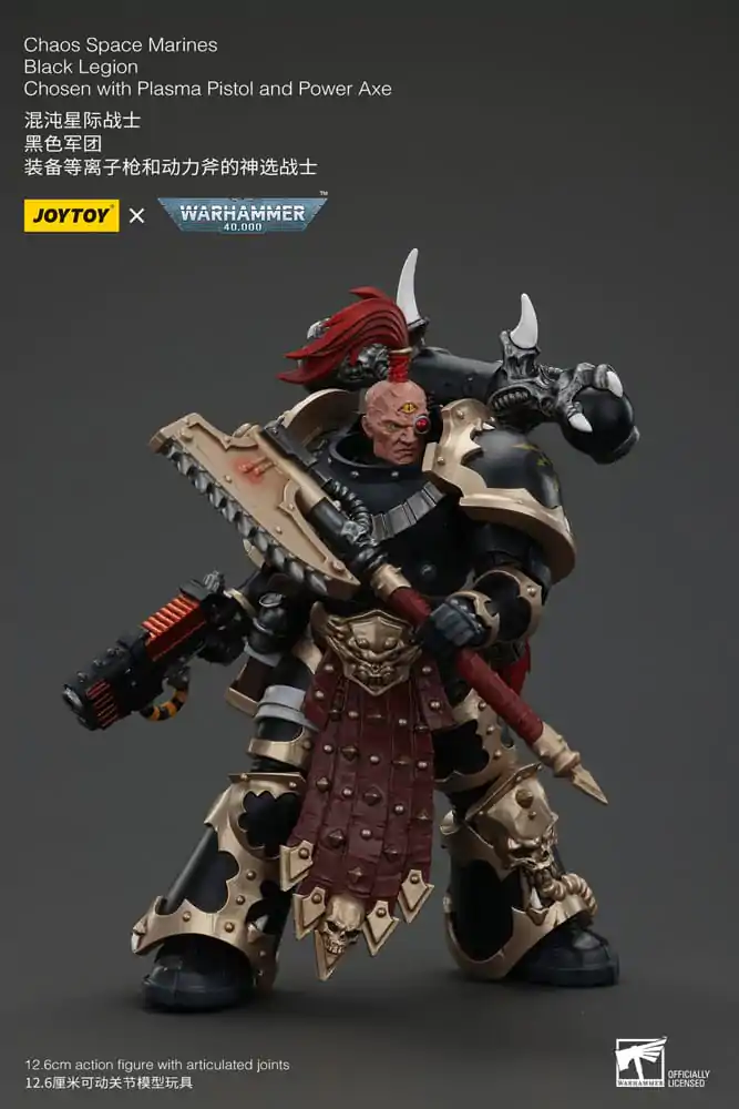 Warhammer 40k Figurka Akcji Chaos Space Marines Black Legion Chosen z Plasma Pistol i Power Axe 20 cm zdjęcie produktu