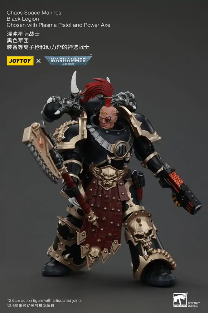 Warhammer 40k Figurka Akcji Chaos Space Marines Black Legion Chosen z Plasma Pistol i Power Axe 20 cm zdjęcie produktu