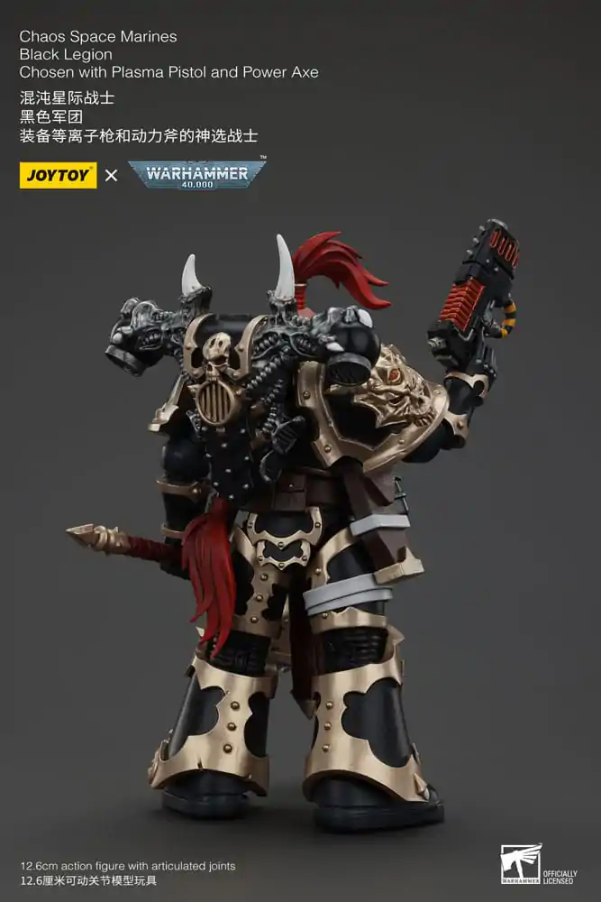 Warhammer 40k Figurka Akcji Chaos Space Marines Black Legion Chosen z Plasma Pistol i Power Axe 20 cm zdjęcie produktu