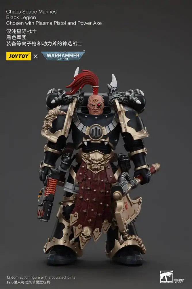 Warhammer 40k Figurka Akcji Chaos Space Marines Black Legion Chosen z Plasma Pistol i Power Axe 20 cm zdjęcie produktu