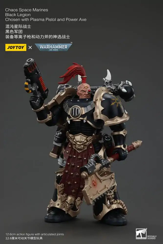 Warhammer 40k Figurka Akcji Chaos Space Marines Black Legion Chosen z Plasma Pistol i Power Axe 20 cm zdjęcie produktu