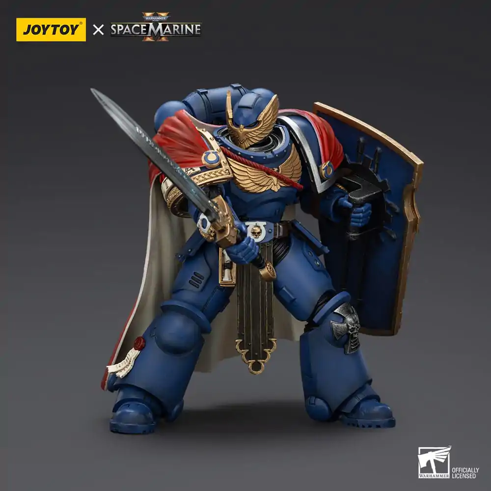 Warhammer 40k Figurka Akcji Ultramarines Victrix Honour Guard z Tarczą Burzową i Mieczem Energetycznym 20 cm zdjęcie produktu