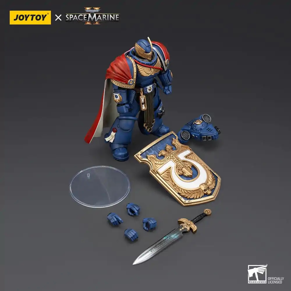 Warhammer 40k Figurka Akcji Ultramarines Victrix Honour Guard z Tarczą Burzową i Mieczem Energetycznym 20 cm zdjęcie produktu