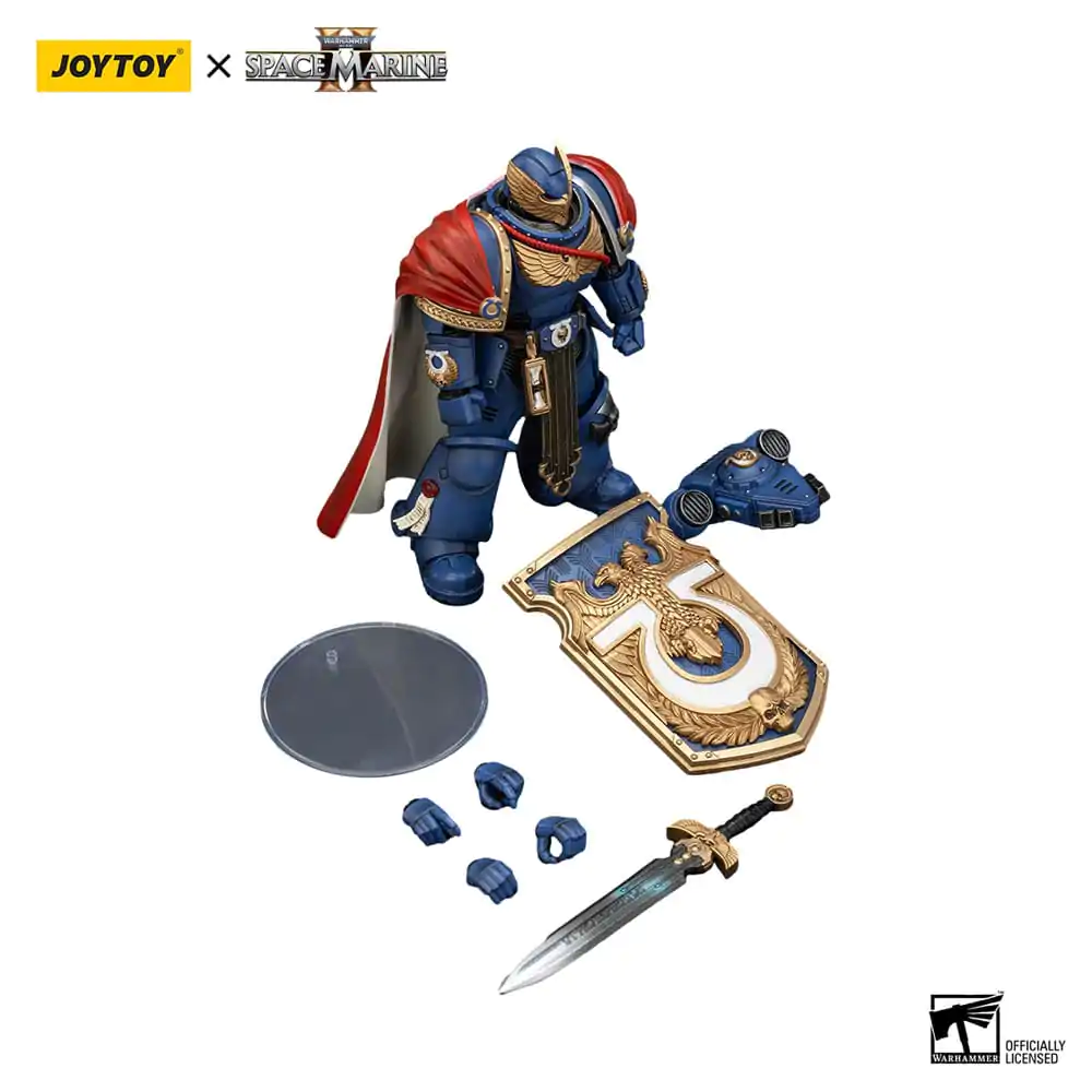 Warhammer 40k Figurka Akcji Ultramarines Victrix Honour Guard z Tarczą Burzową i Mieczem Energetycznym 20 cm zdjęcie produktu