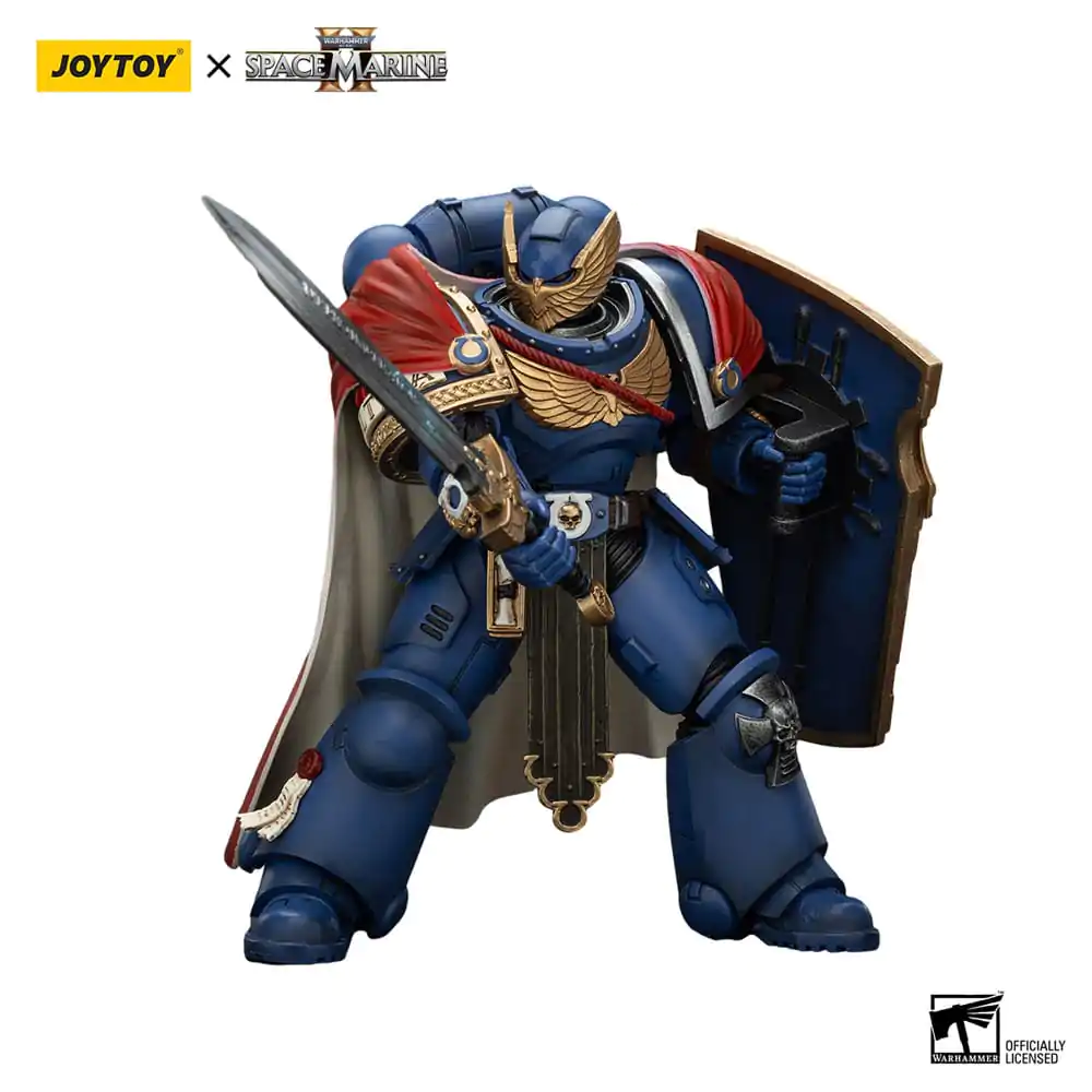 Warhammer 40k Figurka Akcji Ultramarines Victrix Honour Guard z Tarczą Burzową i Mieczem Energetycznym 20 cm zdjęcie produktu