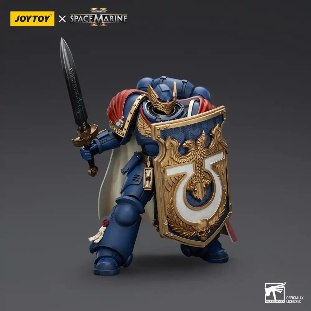 Warhammer 40k Figurka Akcji Ultramarines Victrix Honour Guard z Tarczą Burzową i Mieczem Energetycznym 20 cm zdjęcie produktu