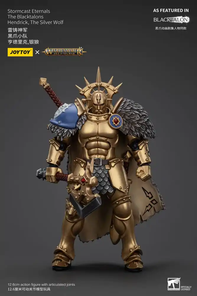 Warhammer Age of Sigmar Figurka Akcji Stormcast Eternals The Blacktalons Hendrick The Silver Wolf 20 cm zdjęcie produktu