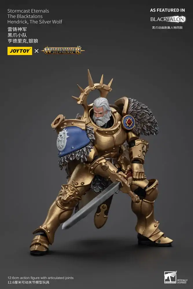 Warhammer Age of Sigmar Figurka Akcji Stormcast Eternals The Blacktalons Hendrick The Silver Wolf 20 cm zdjęcie produktu