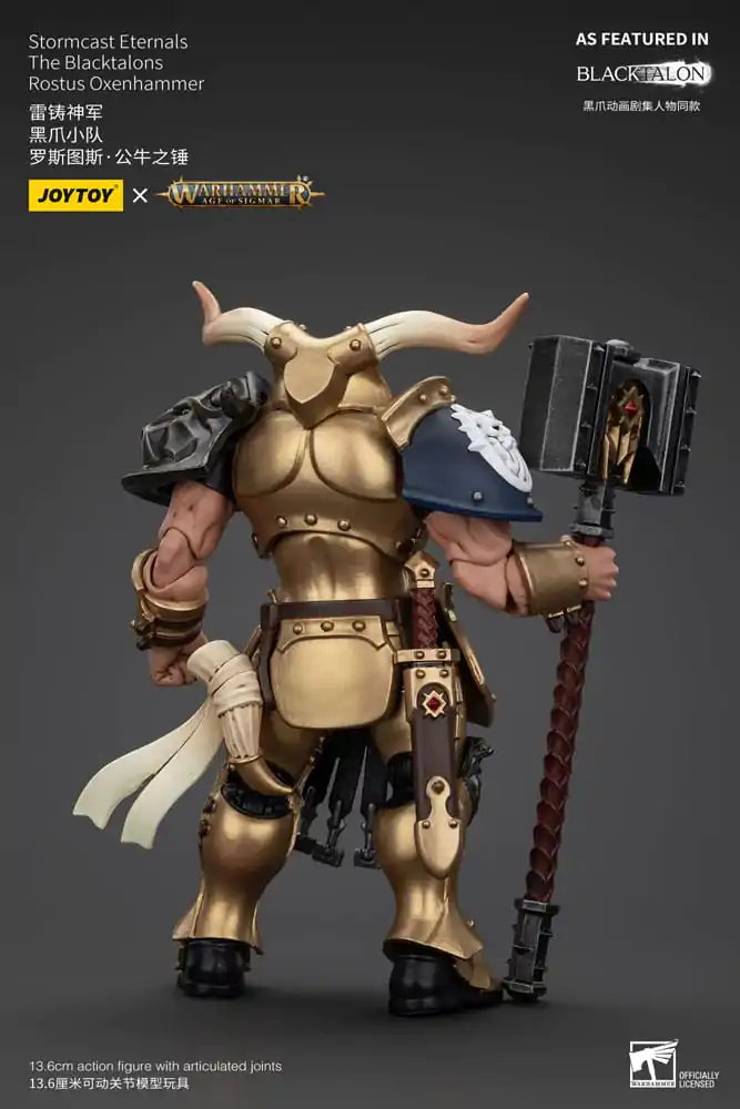 Warhammer Age of Sigmar Figurka Akcji Stormcast Eternals The Blacktalons Rostus Oxenhammer 20 cm zdjęcie produktu