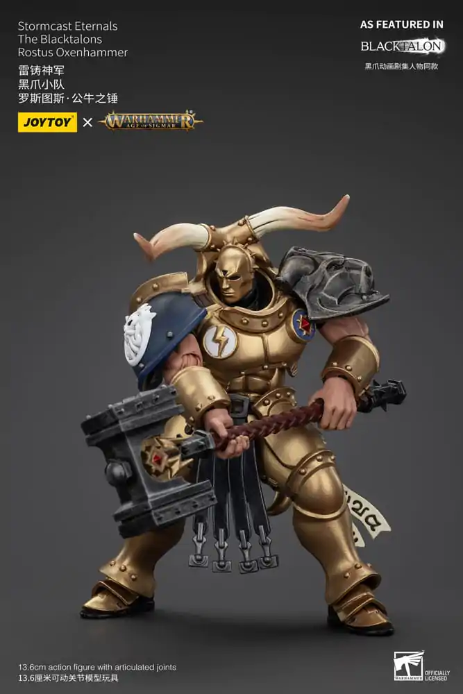 Warhammer Age of Sigmar Figurka Akcji Stormcast Eternals The Blacktalons Rostus Oxenhammer 20 cm zdjęcie produktu