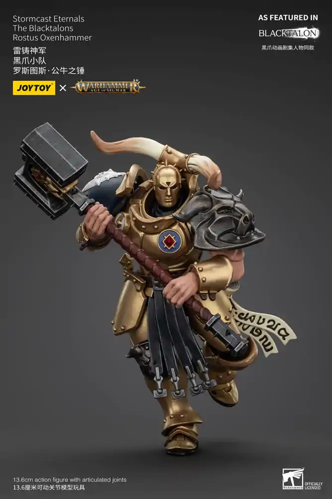 Warhammer Age of Sigmar Figurka Akcji Stormcast Eternals The Blacktalons Rostus Oxenhammer 20 cm zdjęcie produktu