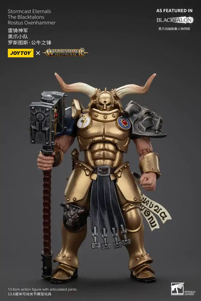 Warhammer Age of Sigmar Figurka Akcji Stormcast Eternals The Blacktalons Rostus Oxenhammer 20 cm zdjęcie produktu